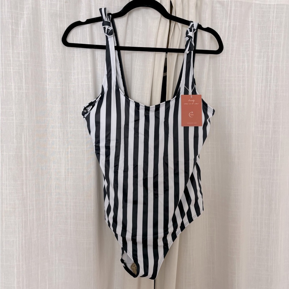 NWT Striped One Piece Swimsuit